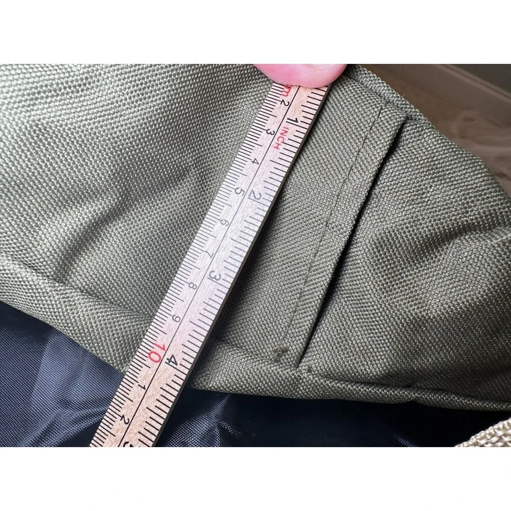 Vintage Parks & Recreation Messenger Bag Warminster Township Olive Green Canvas
